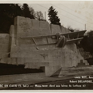 Caudebec en Caux, France - Monument to Heroes of Latham 47