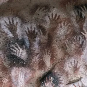 Cave of the Hands Print, Neolithic Fresco Art Cave of the Hands Print, Neolithic Fresco Art