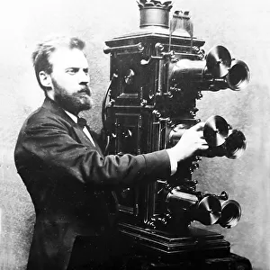 Charles Goodwin Norton and triunial magic lantern projector