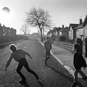 Children playing Ryecroft Estate, Walsall