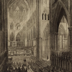 The choir at Westminster Abbey