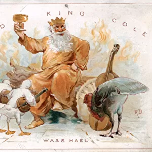 Christmas card, Old King Cole