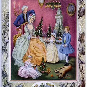 Christmas tree in history by Pauline Baynes