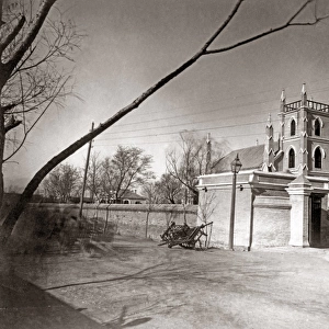 Church in Tienstin (Tianjin) China, circa 1880s