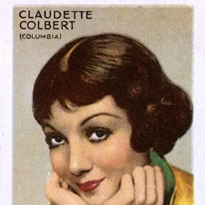 Claudette Colbert, French actress