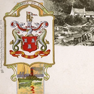 The Coat of Arms of Newcastle-upon-Tyne and Jesmond Dene