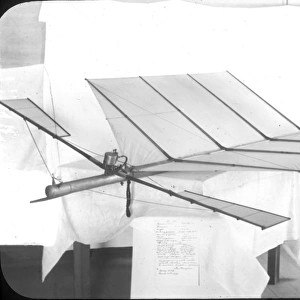 Compressed air flying machine shown at Chicago Exhibition