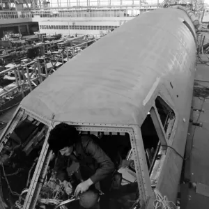 Concorde Under Construction Print, Filton Bristol 1960s Concorde Under Construction Print, Filton Bristol 1960s