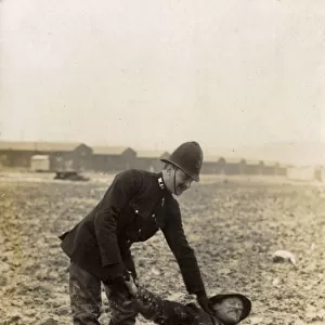A Copper cops a Muddler in the mud - Salisbury Plain