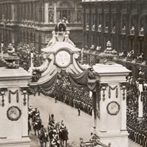 Coronation Procession in Whitehall, London