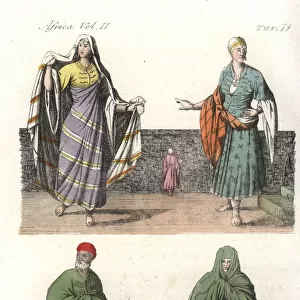 Costumes of the Berbers, North Africa, early 19th century