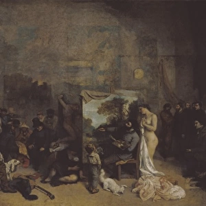 COURBET, Gustave. The Artists Studio