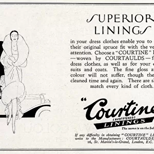 Courtine Linings Advertisement