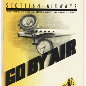 Cover design, Scottish Airways timetable