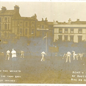 Cricket, Kent v Sussex at Hastings, August 1904