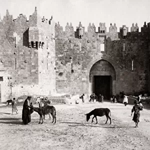 Damascus Gate, Jerusalem, Palestine, Israel, c. 1890
