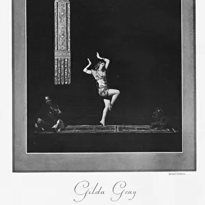 The dancer Gilda Gray who will appear in the film