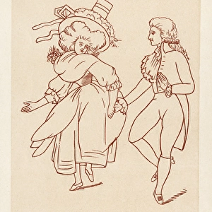 Dancing a cotillion 1788