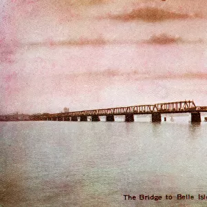 Detroit, Michigan, USA - The Bridge to Belle Isle