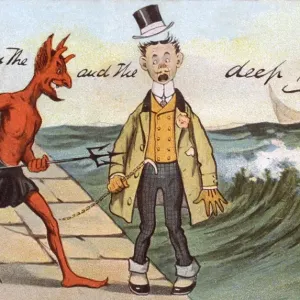 Between the Devil and the Deep Blue Sea Print, 1906