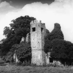17th Century Dower House Tower Print, Fawsley Park, Northamptonshire 17th Century Dower House Tower Print, Fawsley Park, Northamptonshire