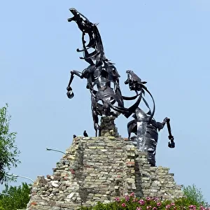 Dramatic War Horses Statue, Agony, near Vlamertinge