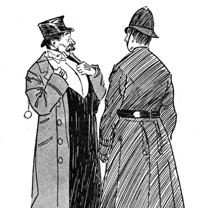 Drunken Gentleman requesting a clove off a Policeman