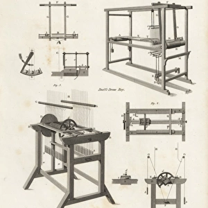 Duffs mechanical draw boy for a drawloom, 19th century