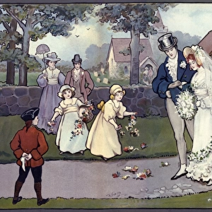 Early Victorian wedding