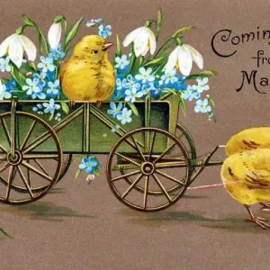Easter Print: Chicks Returning Home from Market Easter Print: Chicks Returning Home from Market