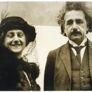 Einstein and Wife 1922 Print Einstein and Wife 1922 Print