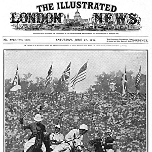 Englands victory over America in polo, 1914