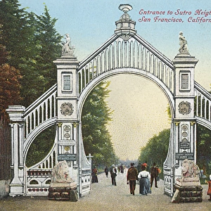 Entrance to Sutro Heights, San Francisco, California, USA