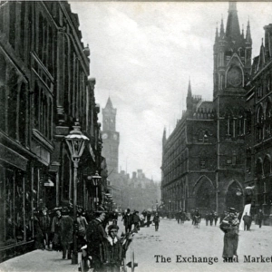 The Exchange & Market Street, Bradford, Yorkshire