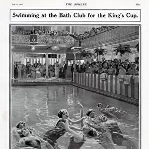 Exhibition of life-saving techniques at the Bath Club in Dover Street