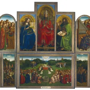 The Ghent Altarpiece Print, 1425-1432, Flemish Oil on Wood The Ghent Altarpiece Print, 1425-1432, Flemish Oil on Wood
