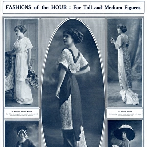 Fashions of the hour, for tall and medium figures 1912