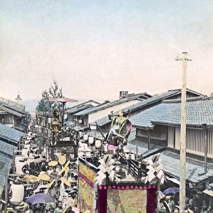 Festival car at Kyoto, Japan, circa 1880s