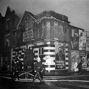 Fire at the Balham Covered Retail Market - 1953