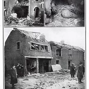 The first German air-raid by three Zeppelins, dropped bombs in Yarmouth