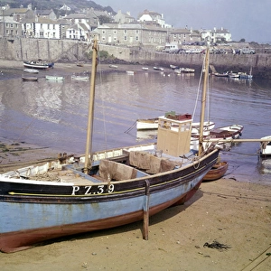 Fishing boats in Mousehole Harbour, Cornwall