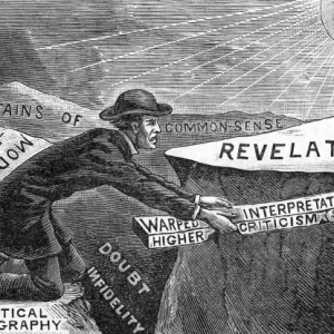 Flat Earth Puzzle: The Puzzled Cleric Print, 1895 Flat Earth Puzzle: The Puzzled Cleric Print, 1895