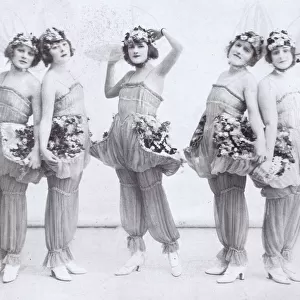 The Flowers Girls of France scene from Monte Cristo Jr at the Winter Garden, New York (1919). Produced by the Shubert Brothers. Date: 1919