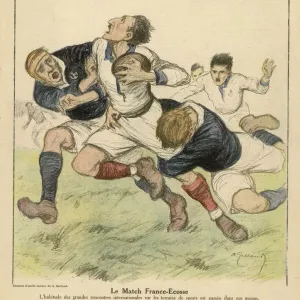 RUGBY POSTER EQUIPE D'ANGLETERRE / ENGLAND RUGBY - TOURNOI 5