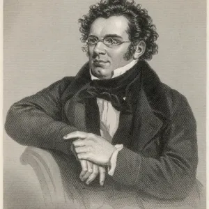 Franz Schubert Print - Austrian Composer Portrait Franz Schubert Print - Austrian Composer Portrait