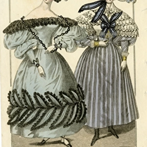 French fashion plate -- two women