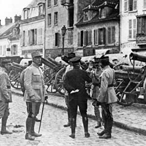 French generals in Villers-Cotterets, France, WW1