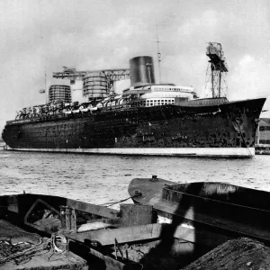 The French Liner Normandie, February 1935