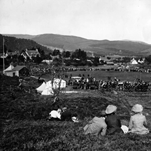 General view of Braemar Highland Games, Scotland