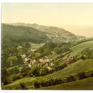 General view Print of Lee, Devon, England General view Print of Lee, Devon, England